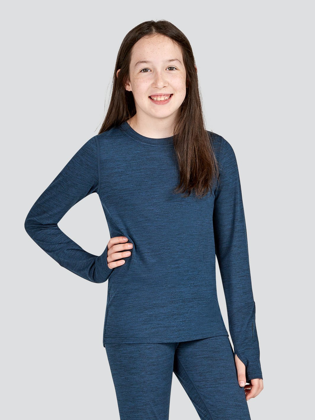 2.0 Kids' Thermolator® Midweight Performance Baselayer Crew Shirt