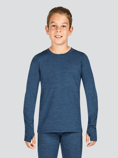 2.0 Kids' Thermolator® Midweight Performance Baselayer Crew Shirt