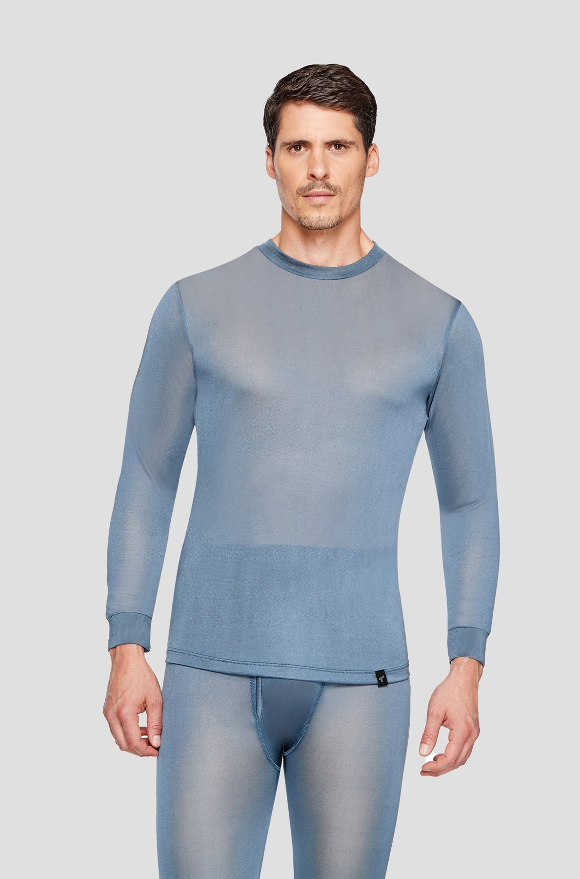 1.0 Men's Thermasilk® Heritage Lightweight Thermal Pants - Steel Blue / S