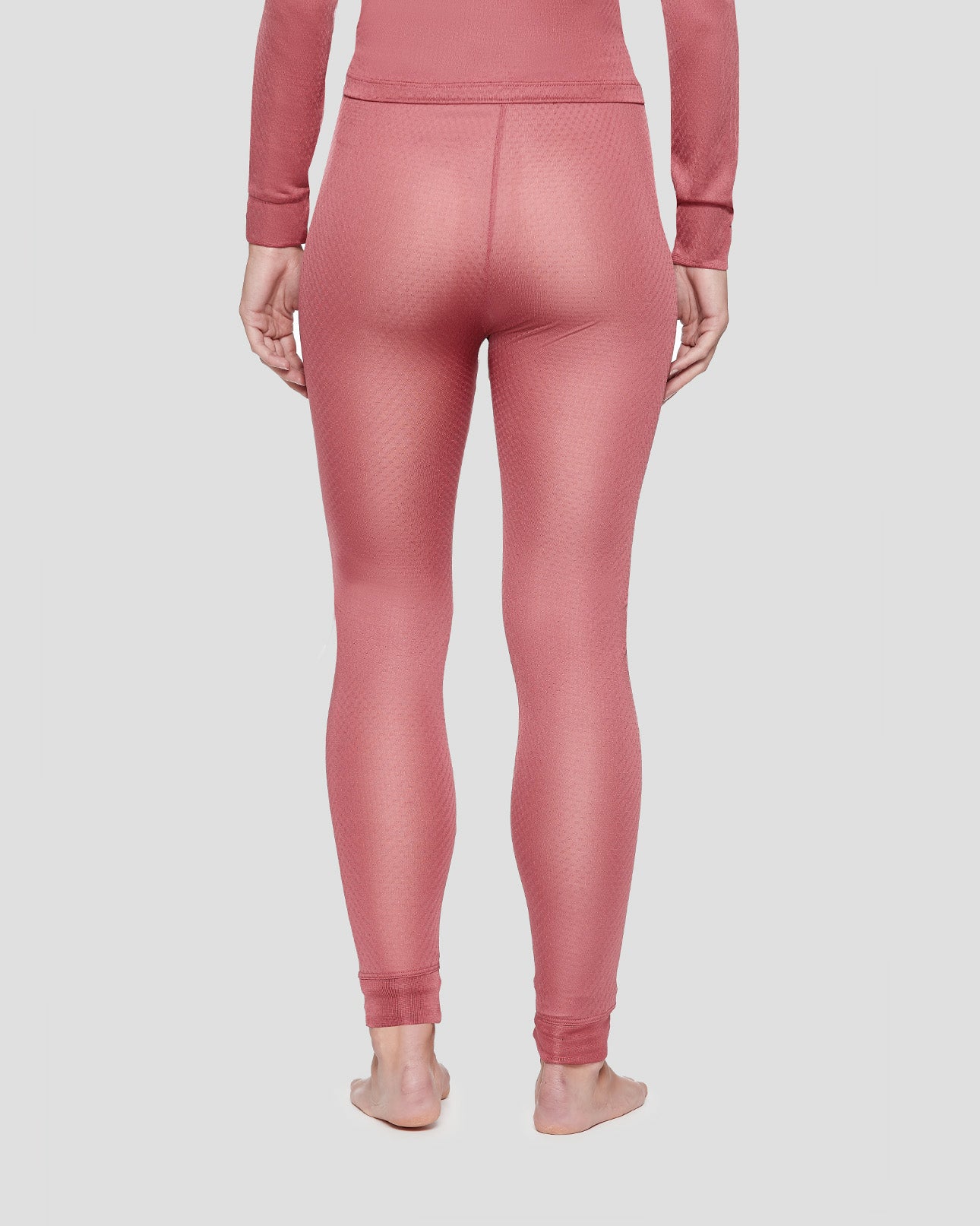 100% Silk Thermasilk Long Underwear Pants Leggings Blush Pink