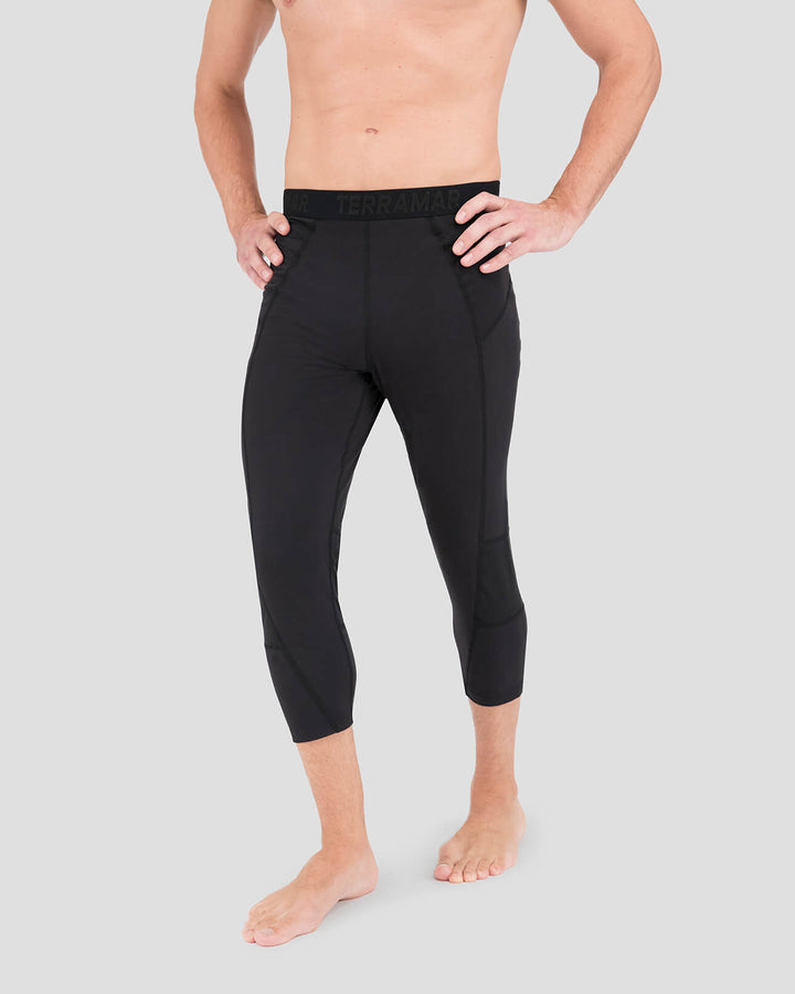 Terramar Men s 2.0 Thermolator 3 4 Pant Black 2XL